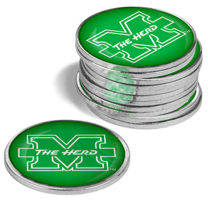 Marshall University Thundering Herd - 12 Pack Ball Markers