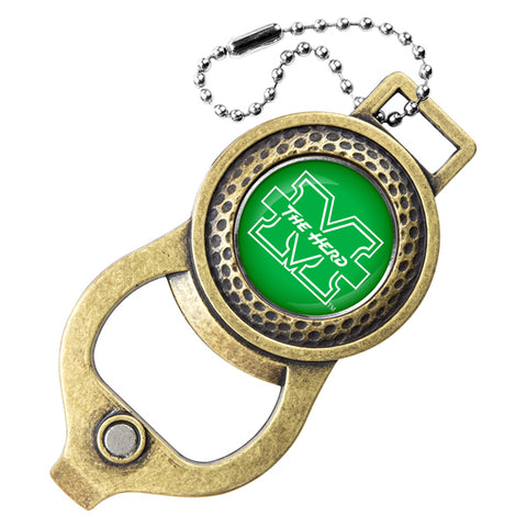 Marshall University Thundering Herd Golf Bag Tag with Ball Marker