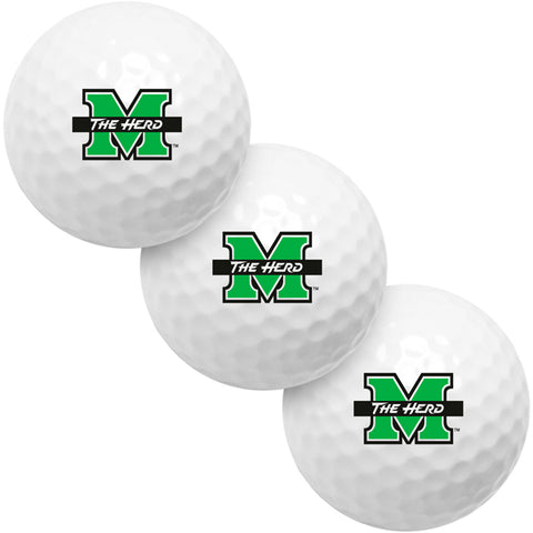 Marshall University Thundering Herd - 3 Golf Ball Sleeve