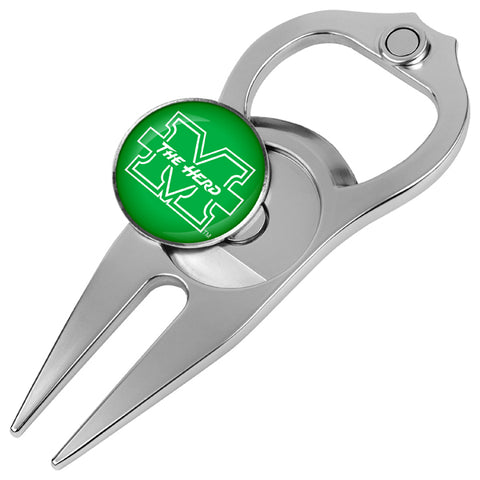 Marshall University Thundering Herd Hat Trick 5-in-1 Golf Divot Repair Tool