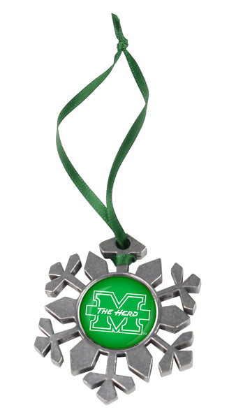 Marshall University Thundering Herd - Snow Flake Ornament