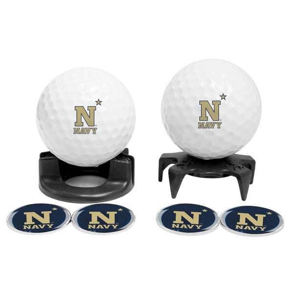 DisplayNest NCAA Golf Ball Gift Pack - Navy Midshipmen