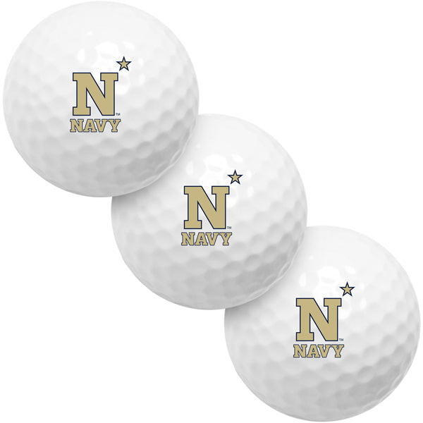 Naval Academy Midshipmen 3 Golf Ball Gift Pack 2-Piece Golf Balls