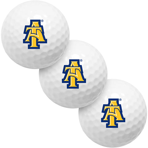 North Carolina A&T Aggies 3 Golf Ball Gift Pack 2-Piece Golf Balls