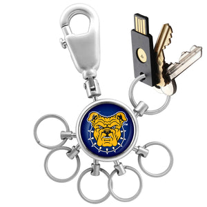North Carolina A&T Aggies Collegiate Valet Keychain with 6 Keyrings