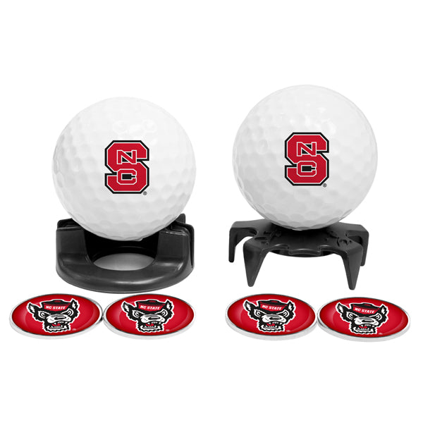 DisplayNest NCAA Golf Ball Gift Pack - NC State Wolfpack