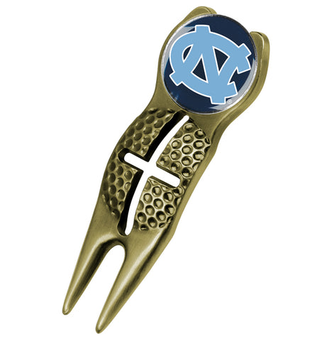 North Carolina Tar Heels - Crosshairs Divot Tool  -  Gold