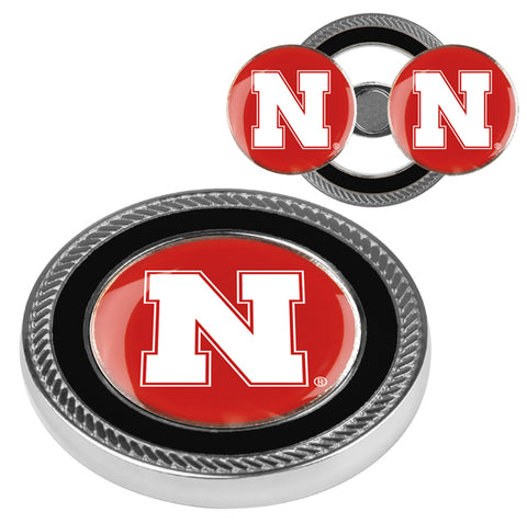 Nebraska Cornhuskers Challenge Coin with 2 Golf Ball Markers