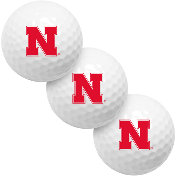 Nebraska Cornhuskers 3 Golf Ball Pack