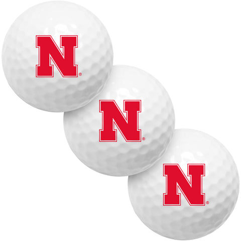 Nebraska Cornhuskers 3 Golf Ball Gift Pack 2-Piece Golf Balls