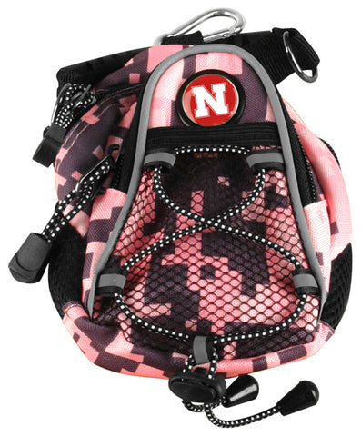Nebraska Cornhuskers - Mini Day Pack  -  Pink Digi Camo