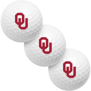 Oklahoma Sooners 3 Golf Ball Gift Pack 2-Piece Golf Balls