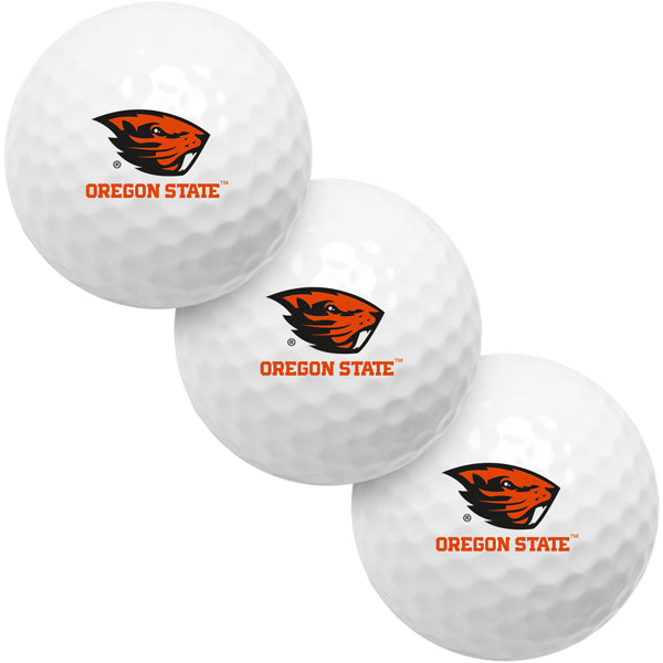 Oregon State Beavers 3 Golf Ball Gift Pack 2-Piece Golf Balls