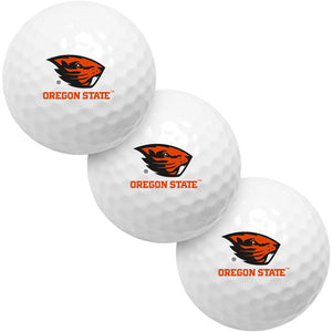 Oregon State Beavers 3 Golf Ball Gift Pack 2-Piece Golf Balls