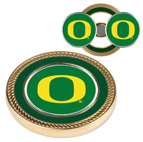 Oregon Ducks Challenge Coin with 2 Golf Ball Markers