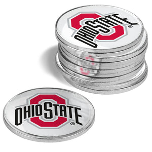 Ohio State Buckeyes Golf Ball Markers 12 pack