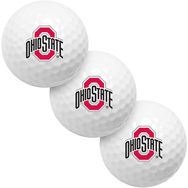 Ohio State Buckeyes 3 Golf Ball Gift Pack 2-Piece Golf Balls