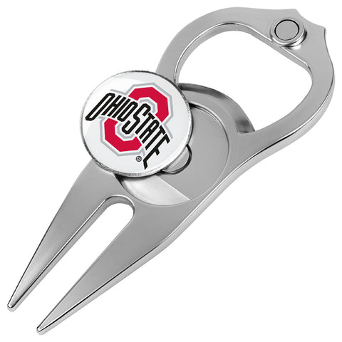 Ohio State Buckeyes Hat Trick 5-in-1 Golf Divot Repair Tool