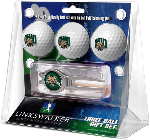 Ohio University Bobcats - Kool Tool 3 Ball Gift Pack