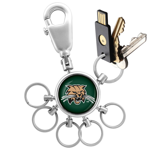 Ohio University Bobcats Collegiate Valet Keychain with 6 Keyrings