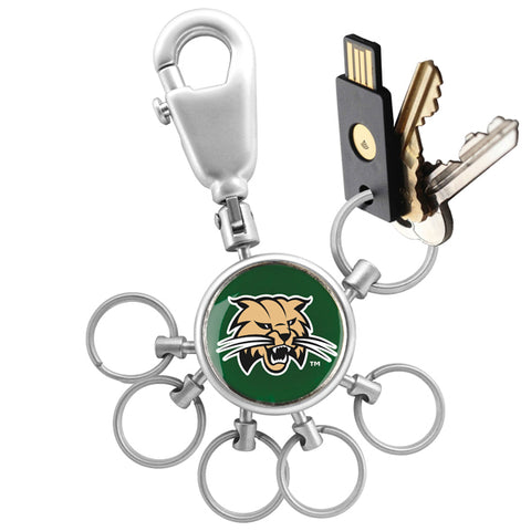 Ohio University Bobcats Collegiate Valet Keychain with 6 Keyrings