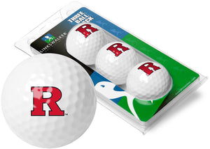 Rutgers Scarlet Knights - 3 Golf Ball Sleeve