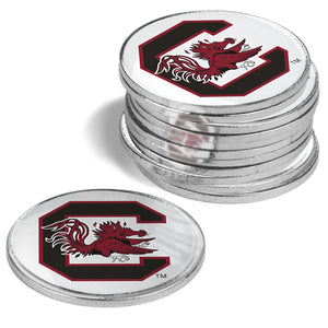 South Carolina Gamecocks Golf Ball Markers 12 pack