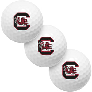 South Carolina Gamecocks 3 Golf Ball Pack