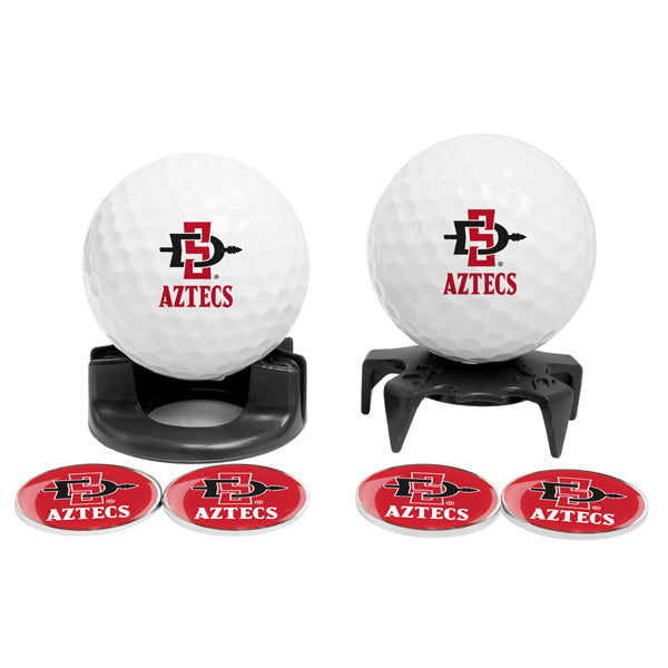 DisplayNest NCAA Golf Ball Gift Pack - San Diego State Aztecs