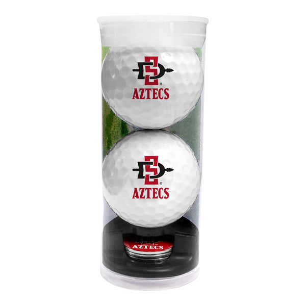 DisplayNest NCAA Golf Ball Gift Pack - San Diego State Aztecs