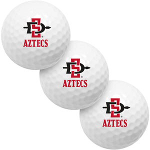 San Diego State Aztecs 3 Golf Ball Gift Pack 2-Piece Golf Balls