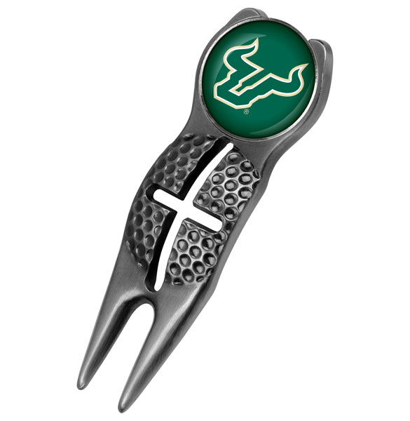 South Florida Bulls - Crosshairs Divot Tool  -  Black