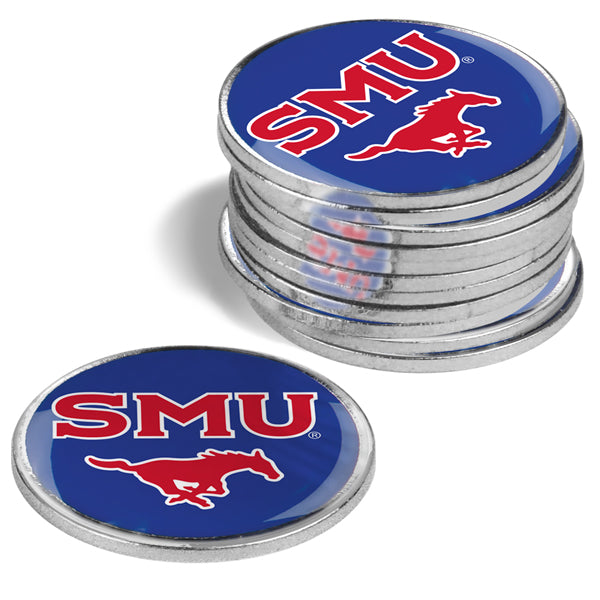 Southern Methodist University Mustangs Golf Ball Markers 12 pack