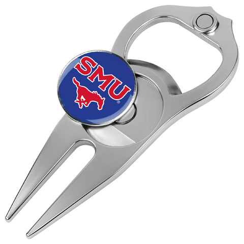 Southern Methodist University Mustangs Hat Trick 5-in-1 Golf Divot Repair Tool