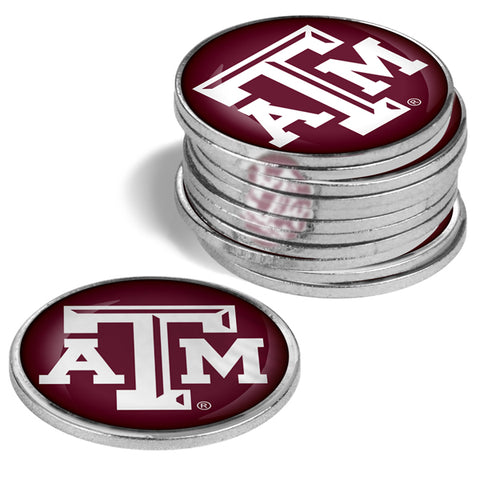 Texas A&M Aggies Golf Ball Markers 12 pack