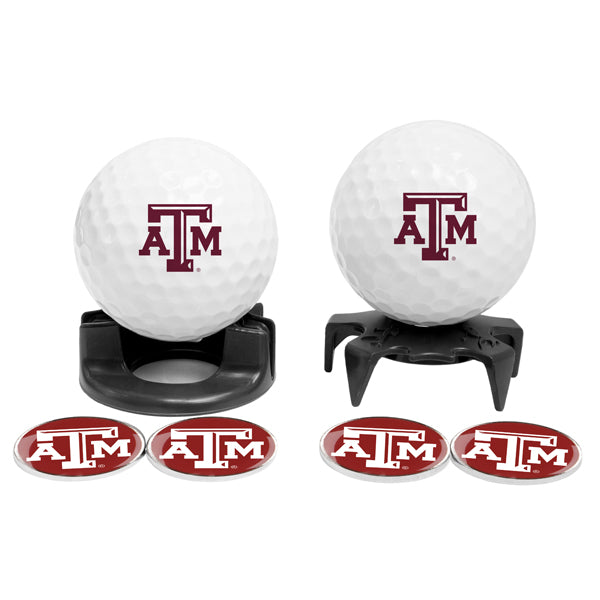 DisplayNest NCAA Golf Ball Gift Pack - Texas A&M Aggies