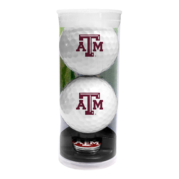 DisplayNest NCAA Golf Ball Gift Pack - Texas A&M Aggies