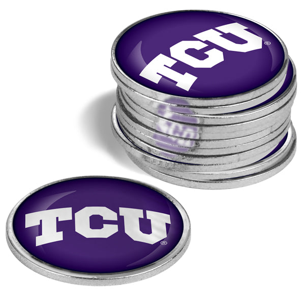 Texas Christian Horned Frogs - 12 Pack Ball Markers