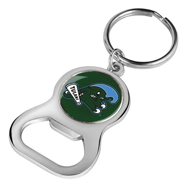 Tulane University Green Wave Key Chain Bottle Opener