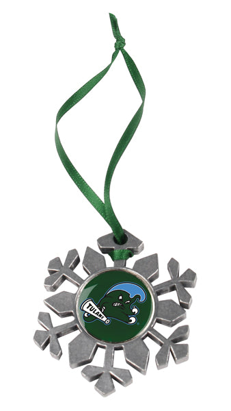 Tulane University Green Wave - Snow Flake Ornament