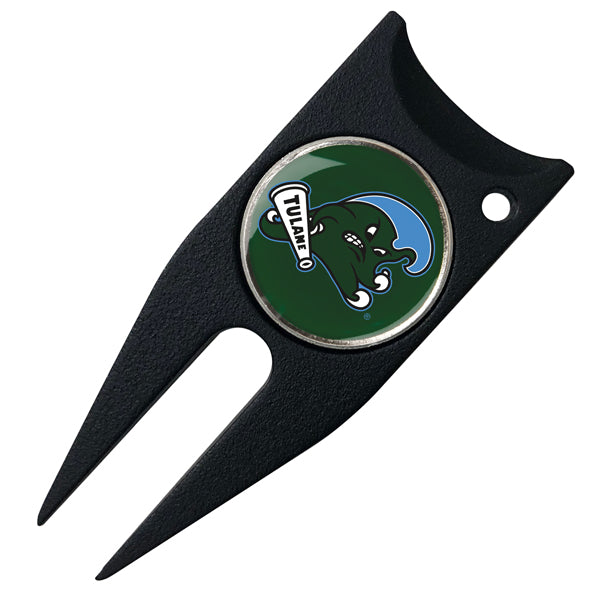 Tulane University Green Wave Stealth Golf Divot Tool