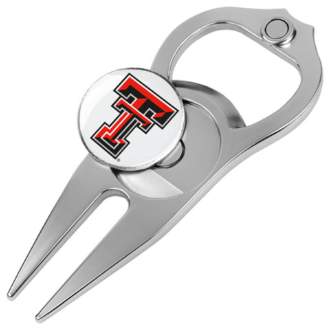 Texas Tech Red Raiders Hat Trick 5-in-1 Golf Divot Repair Tool