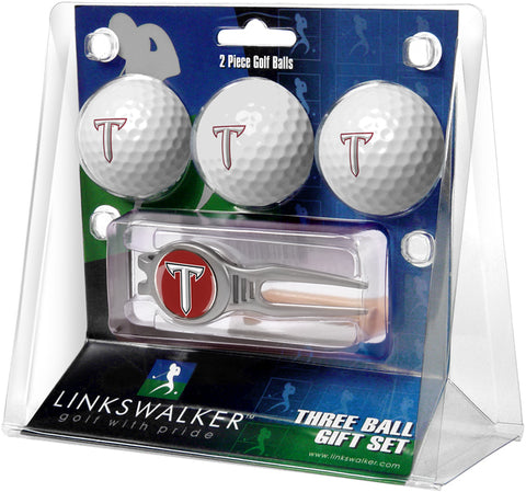 Troy Trojans Regulation Size 3 Golf Ball Gift Pack with Kool Divot Tool