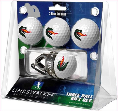 Alabama UAB Blazers Regulation Size 4 Golf Ball Gift Pack + CaddiCap Holder