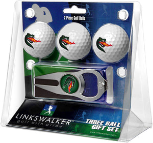 Alabama UAB Blazers Regulation Size 3 Golf Ball Gift Pack with Hat Trick Divot Tool (Silver)
