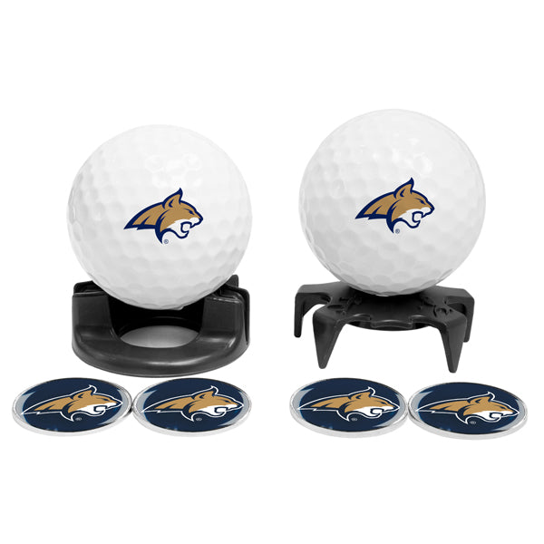 DisplayNest NCAA Golf Ball Gift Pack - Montana State Bobcats