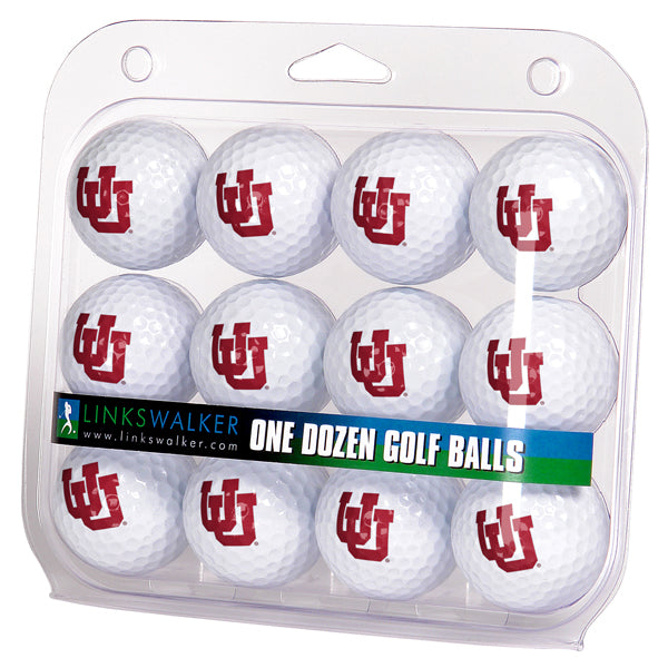 Utah Utes Golf Balls 1 Dozen 2-Piece Regulation Size Balls