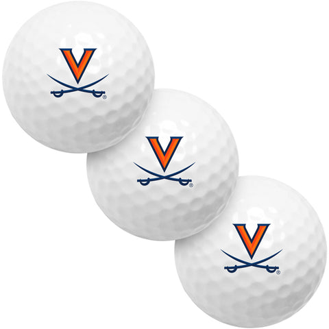 Virginia Cavaliers 3 Golf Ball Gift Pack 2-Piece Golf Balls