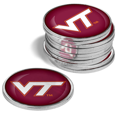 Virginia Tech Hokies - 12 Pack Ball Markers