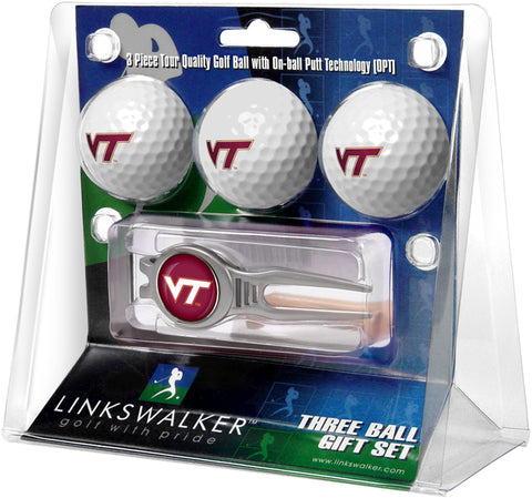 Virginia Tech Hokies - Kool Tool 3 Ball Gift Pack